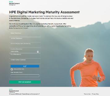 Evaluación de madurez de marketing digital de HPE La Evaluación de madurez de marketing digital