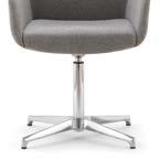 Semi-executive armchair White or black nylon structure Mesh seat and back High or low backrest Fixed or tilting frame Black or white nylon or polished aluminium base Bracciolo noce