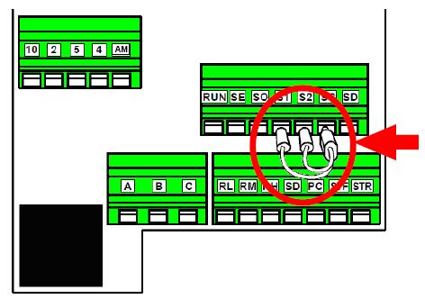 Jumper/Cable Tal y como se muestra en la siguiente figura, de fábrica los terminales S1, S2 y SC vienen