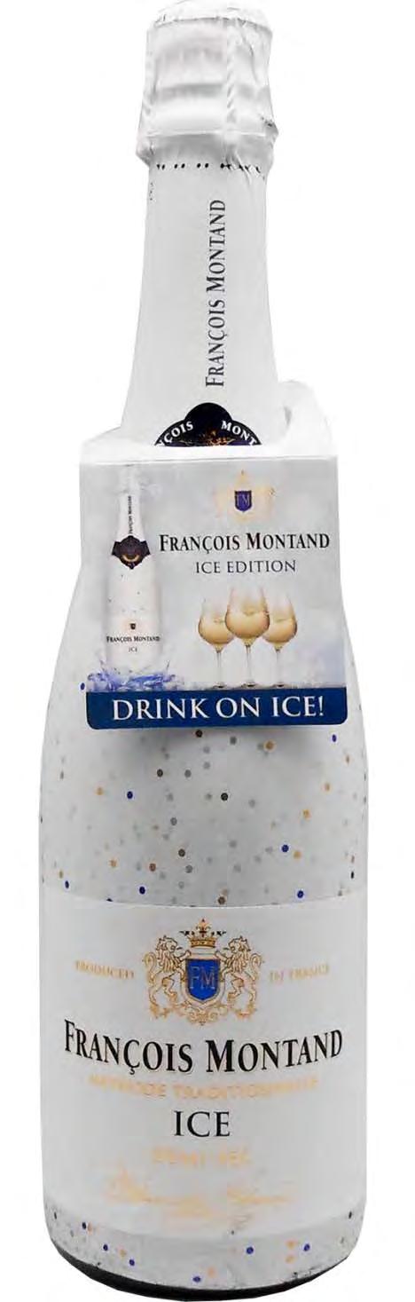 FRANCOIS MONTAND ICE SEMI DULCE FICHA TECNICA Vino espumoso de extraordinaria calidad, elaborado según el Método Tradicional (champagne), creado específicamente para ser disfrutado con hielo durante