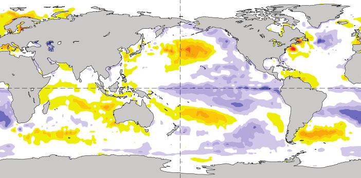 OFERTA Y GENERACIÓN Campos de Anomalías TSM Figura 2. Campo de anomalías de la TSM en el océano. Fuente: NOAA.