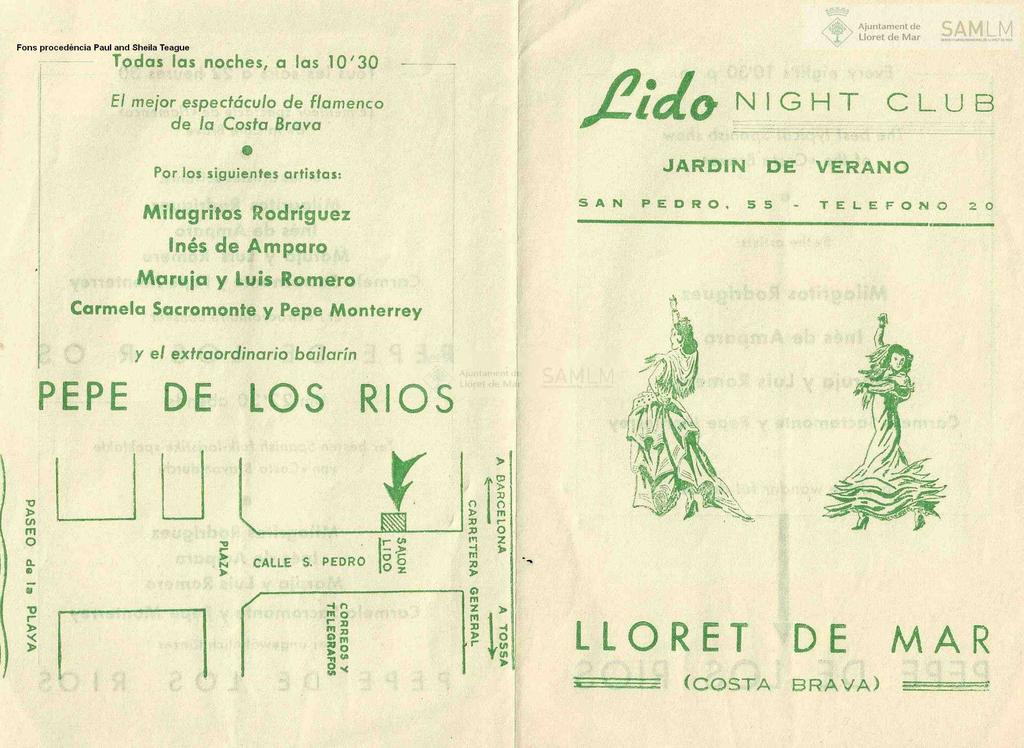 035 d'embalatge de Pensión Lloret, San Pedro, 48 teléfono 7 de Lloret de Mar.