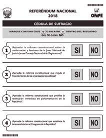 Los votos del SI apoyan que se apruebe la reforma constitucional. Los votos del NO no aprueban la reforma constitucional.