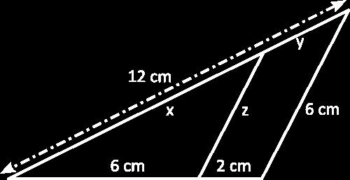 Calcula el valor desconocido para que los triángulos sean semejantes: a) a = 18 cm, b = 1 cm, c = 4 cm. a' = 6 cm, b' = 4 cm, c'? b) A = 45º, b = 16 cm, c = 8 cm. A = 45º, b' = 4 cm, c'? 1. Un triángulo tiene las longitudes de sus lados de 1 cm, 14 cm y 14 cm.