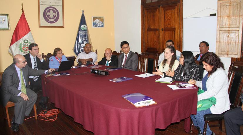 conversatorio organizado por Scouts del Perú a instituciones, contando con la presencia de Raúl Sánchez Vaca, Director de la Oficina