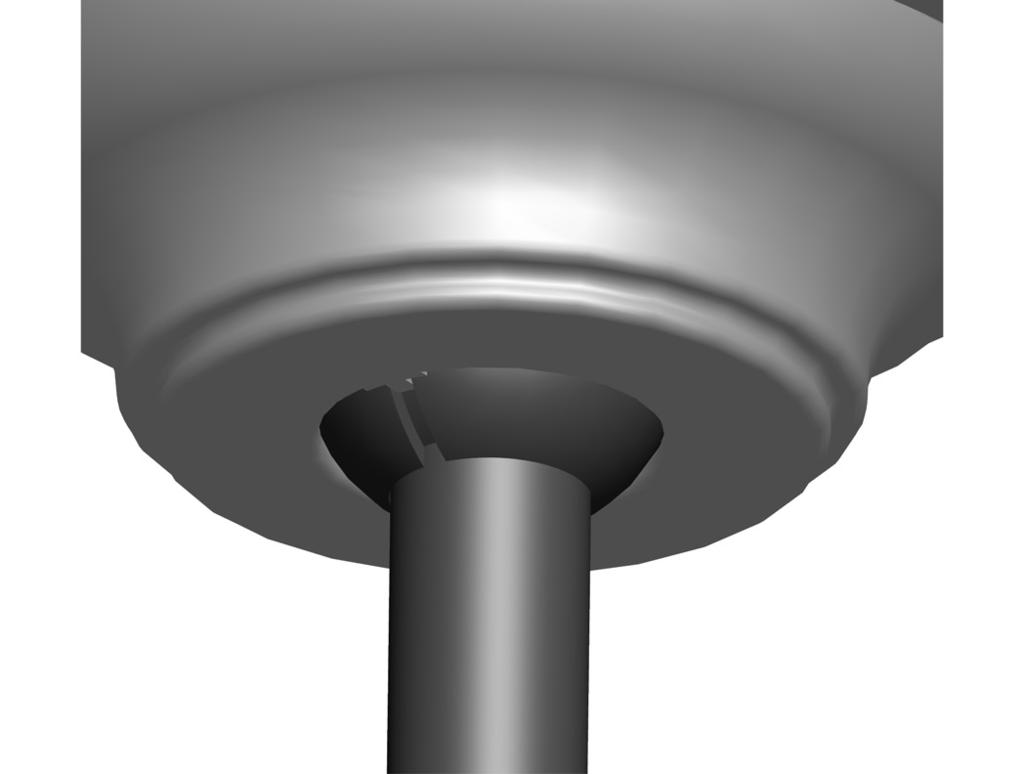 5 Instalación de la campana y del anillo de la moldura de campana ADVERTENCIA: Si no completa los pasos siguientes podría causar la caída del ventilador.