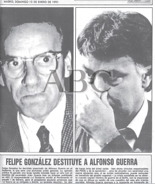 ETAPA DE GOBIERNOS SOCIALISTAS (1982-1996) Cuarto gobierno socialista (1993-1996) DECLIVE DEL