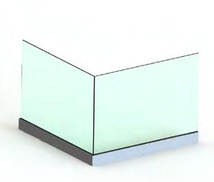 Escaleras: ejemplos de solución de diseño para barandilla de vidrio en escalera.