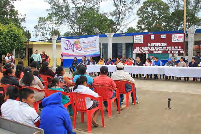En la comunidad de Morgadal parte alta, se llevó a cabo la Inauguración del Primer Centro de Mediación Escolar e inicio del Curso Taller de Formación de Mediadores, que el Sistema DIF Municipal que
