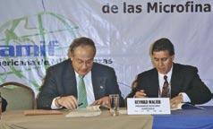Informe de Actividades del 2004 imagen positiva de las microfinanzas como herramienta útil para el progreso económico social de los países centroamericanos.