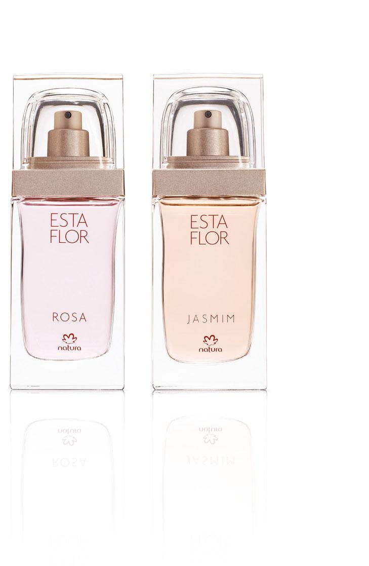 ESTA FLOR Eau de parfum femenino 50 ml 61 pts $ 1450 rosa Floral,