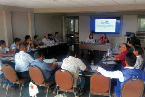 Pucallpa, 10 de noviembre de 2016 Por la mañana se realizó una reunión de trabajo con representantes de entidades públicas.