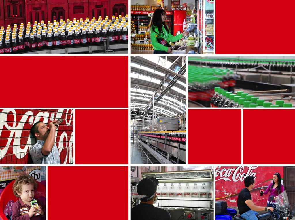 54 AÑOS de exitosa trayectoria como embotellador de Coca-Cola COCA-COLA EMBONOR S.A. En los últimos 5 años la empresa ha crecido en volumen a una tasa