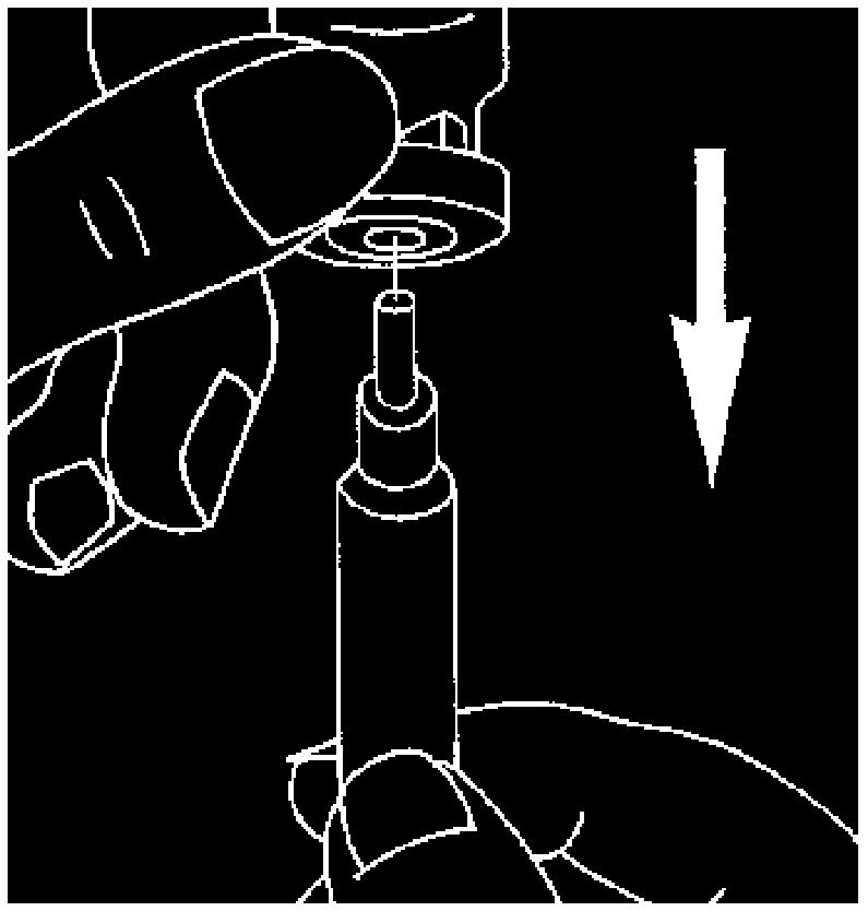 Răsturnaţi flaconul şi extrageţi uşor soluţia în seringă. De asemenea, puteţi amesteca soluţia de Luveris şi soluţia de folitropină alfa ca o alternativă la injectarea separată a fiecărui medicament.