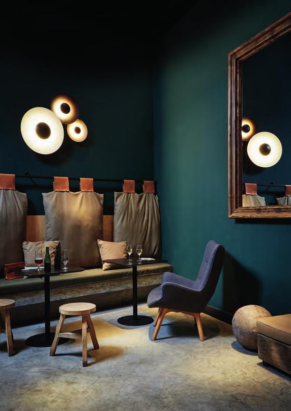 Ginger by Joan Gaspar 50 The new wall lamps, which are formally extremely simple, are manufactured in three sizes.