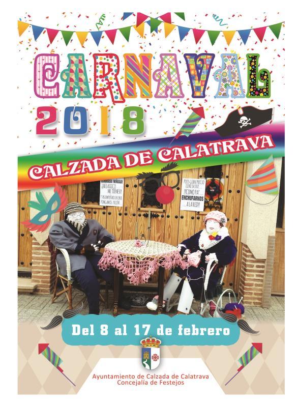 Uno de los carnavales más animados de la provincia de Ciudad Real, los de Calzada de Calatrava, arrancarán el próximo 8 de febrero, Jueves Lardero, con el tradicional y divertido manteo de Peleles,