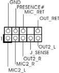 En-tête du module infrarouge (IR1 br.5) (voir p.2 No. 20) Cet en-tête supporte un module infrarouge optionnel de transfert et de réception sans fil. Connecteurs audio internes (CD1 br.