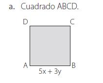 4. Calcula el área de las siguientes figuras: 5. Determina el valor de la incógnita x en las siguientes ecuaciones e inecuaciones.