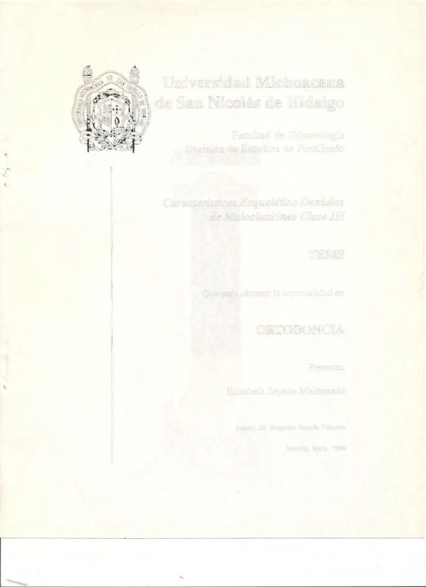 Universidad Michoacana de San Nicolás de Hidalgo División de Estudios de