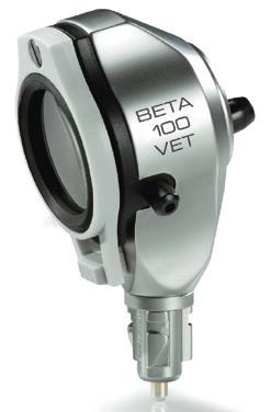 Utilizando el adaptador VET se pueden usar para reconocimientos auditivos los espéculos SANALON S VET.