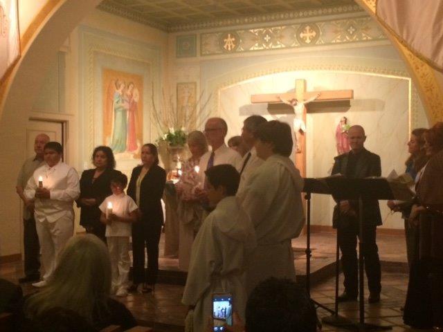 Fifth Sunday of Easter April 24, 2016 Page 3 At Our Parish THE EASTER VIGIL The third step of Christian initiation is the celebration of the sacraments at the Easter Vigil, which was celebrated on
