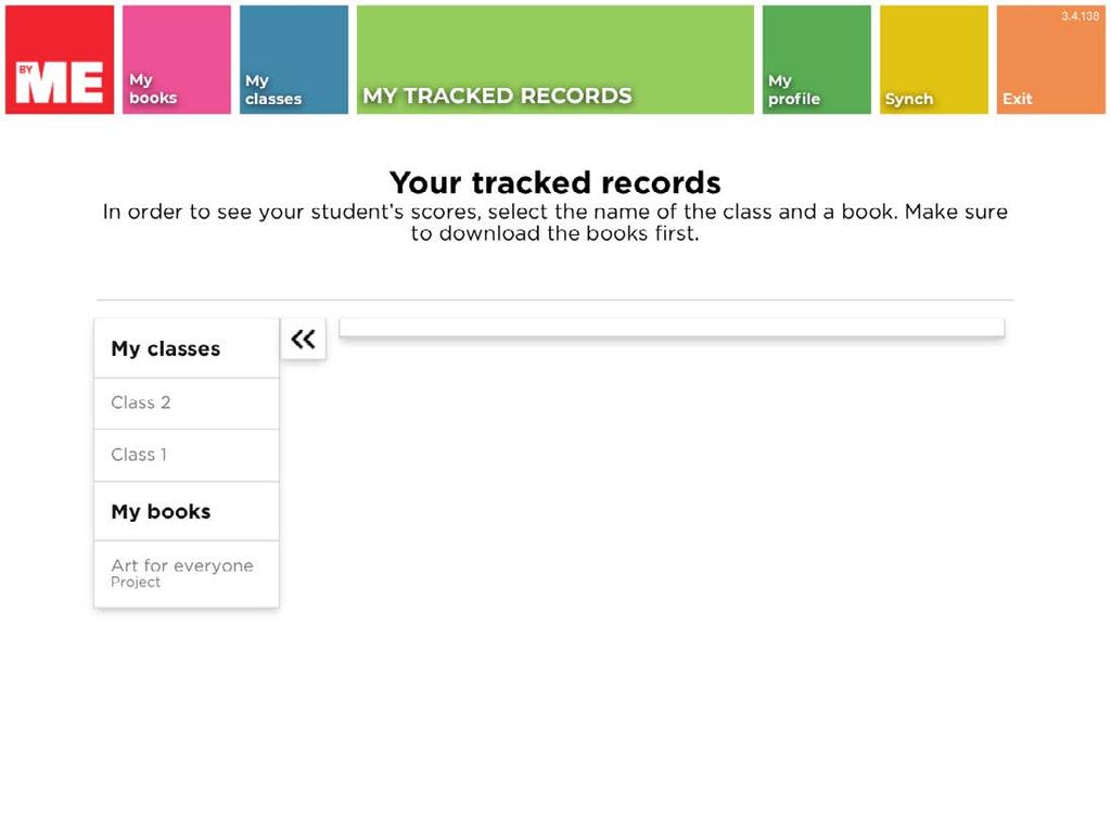 My tracked Records: Registro de las notas en las actividades de los estudiantes.