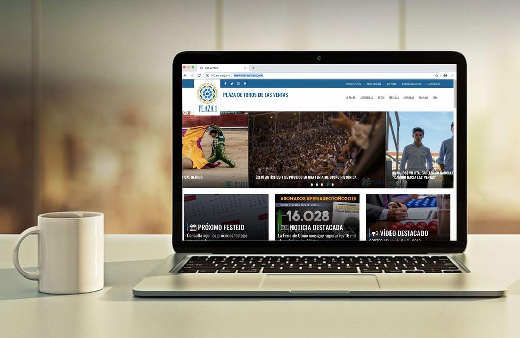 LA WEB las-ventas.com supera la barrera de los dos millones de visitas Durante la temporada 218, en la página web oficial de la Plaza de Toros de Las Ventas, las-ventas.com, se han registrado 2.3.