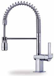 protección y fácil limpieza Maneral extraíble a 2 chorros: normal y ducha Altura compatible para instalar en