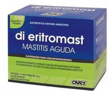 Di-eritromast (mastitis aguda) Antibiótico y antiinflamatorio para uso intramamario.