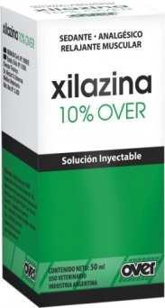Xilazina 10% over Sedante. Medicación pre-anestésico. Anestesia general en combinación con Ketamina.