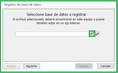 Registrar BD La finalidad de este módulo es dar la posibilidad de registrar una base de datos directamente con el archivo extensión FDB sin