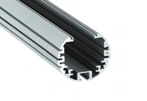 led profile by Luz Negra led profile serie PROFESIONAL de superficie/colgante, fabricado en aluminio de alta pureza y anodizado en plata/negro/inox.