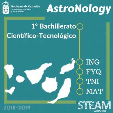 AstroNology, joining technology and astronomy to enhance STEAM education in the Canary Islands Proyecto de