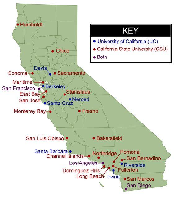 Universidades en California Universidades cercas a Salinas, CA: