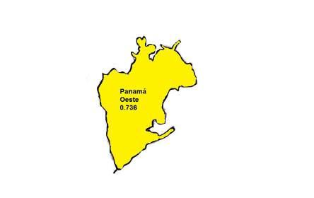 Índice Panamá Oeste en la provincia de Panamá Oeste, años 2010-2016 1 0.9 0.8 0.7 0.6 0.711 0.705 0.736 0.5 2010 2011 2012 2013 2014 2015 2016 Fuente: Observatorio de Seguridad Ciudadana, CCIAP.