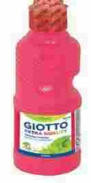 GIOTTO Témpera Fluo 250 ml. / GIOTTO Guache Fluo 250 ml. Témpera lista para su utilización que proporciona un efecto fluorescente. Inocua y segura.