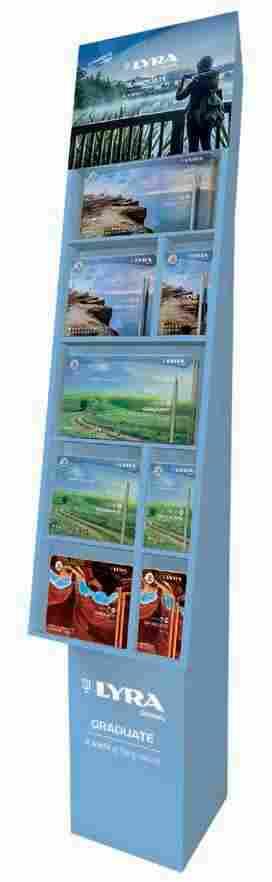 LYRA Graduate Display / LYRA Graduate Expositor Práctico expositor de cartón ideal para el punto de venta.