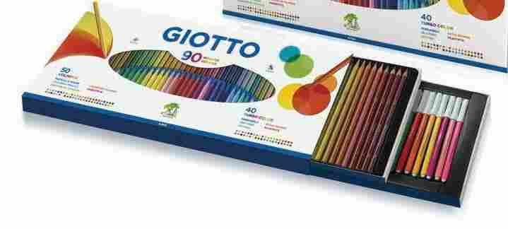 GIOTTO Stilnovo + Giotto Turbo Color / GIOTTO Stilnovo + Giotto Turbo Color Un nuevo estuche doble que incluye 50 lápices de colores GIOTTO STILNOVO con una mina de