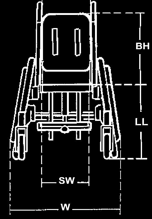 (47 ) Altura del asiento desde el suelo (SH) 46-52 (18-20 1 /4 ) 46-52 (18-20 1 /4 ) 46-52