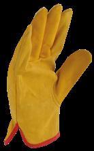 93-890 Guante argonero de piel de res con elástico Guante tipo argonero de piel de res con elástico y