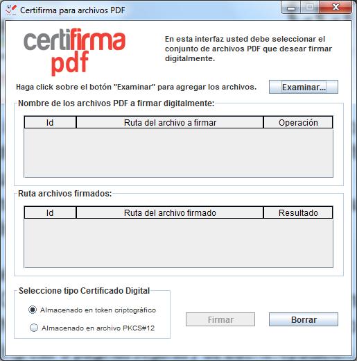 Ubicar el Certifirma PDF en el panel de aplicaciones del menú inicio del Sistema