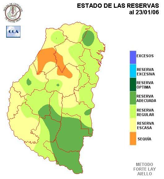 A pesar de las importantes precipitaciones que tuvieron lugar hace algo más de una semana, aún se muestran sectores con importantes deficiencias hídricas.