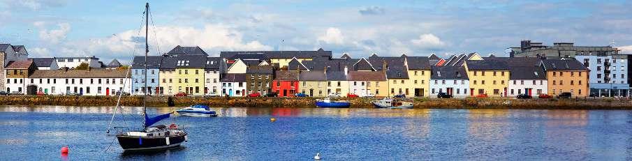 Antes de cruzar el río Shannon, el río más largo de Irlanda, se puede visitar Clonmacnoise, un sitio cristiano del s.vi. Llegada a Galway, cuya influencia española se encuentra a lo largo de toda la ciudad.