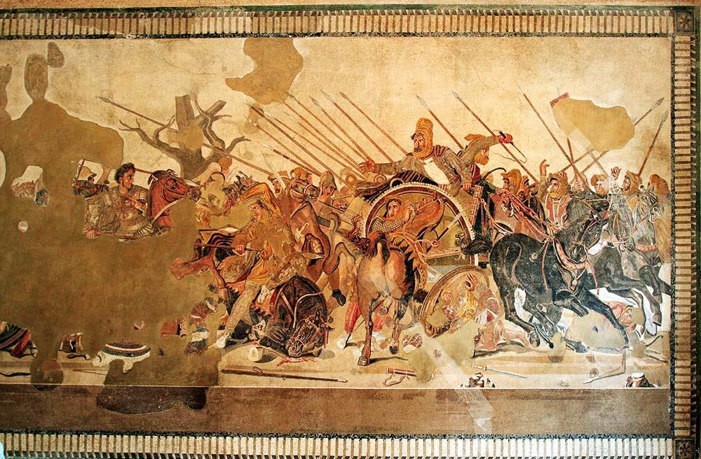 EL MOSAICO ROMANO Mosaico de Alejandro: batalla de Issos.