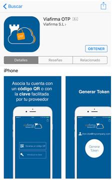 Una vez instalada la app en su smartphone, abra la aplicación Viafirma OTP y siga sus