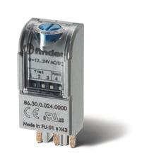30 Amplio campo de alimentación: 12 240 V AC/DC (.00) 12 24 V AC/DC o 230 240 V AC (.30) Indicador LED Variantes Atex disponibles.00.30 Escala de tiempo: de 0.