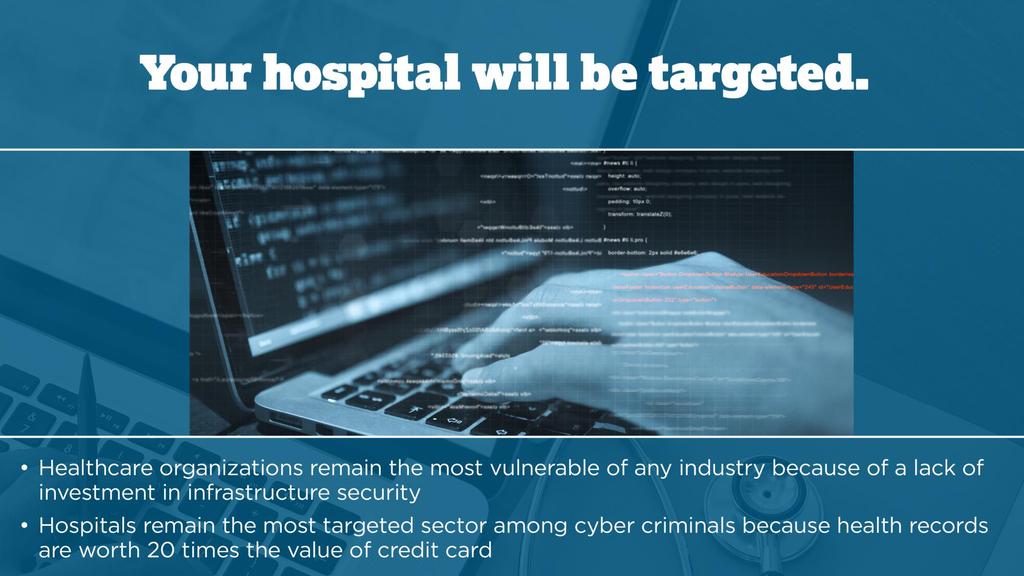 Los hospitales son ahora un objetivo codiciado por los cibercriminales Un registro de la