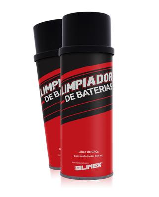 LIMPIADOR DE BATERIAS LIMPIADOR EN AEROSOL Producto formulado para la limpieza de terminales de batería, desintegra grasa, óxido, polvo y todo tipo de residuos. No es corrosivo, no es reactivo.