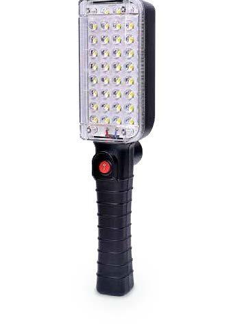 Pilas con circuito de protección de sobrecarga / descarga. 38x145mm Linterna LED CREE + asa Tipo LED: CREE-XPE LED. Material: aluminio + goma. IP44.
