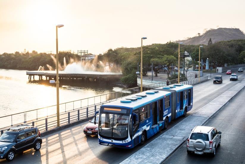 Transportación Masiva de la población de Guayaquil depende 84% de la transportación pública en bus.
